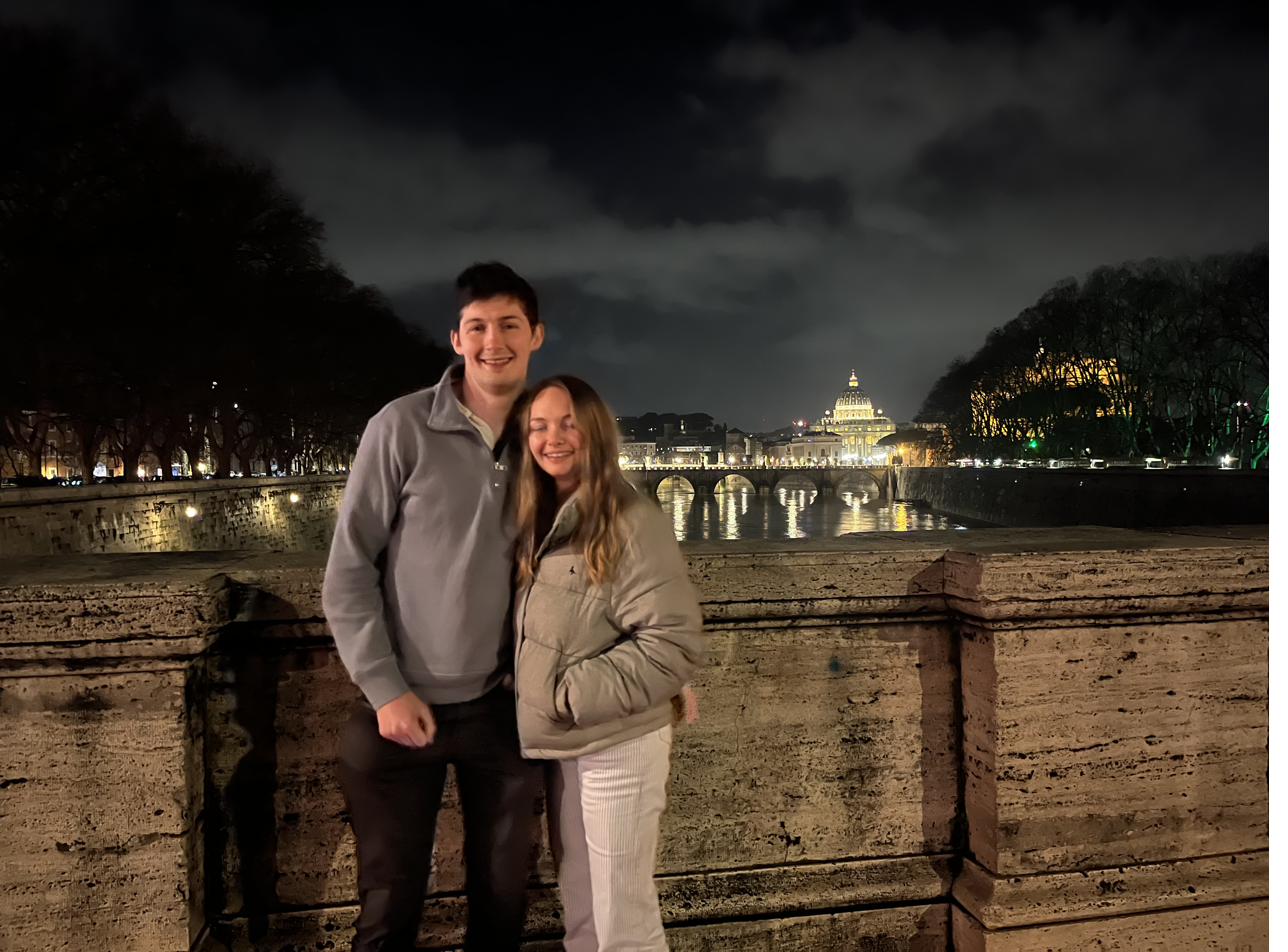 Rome at night by the Tiber