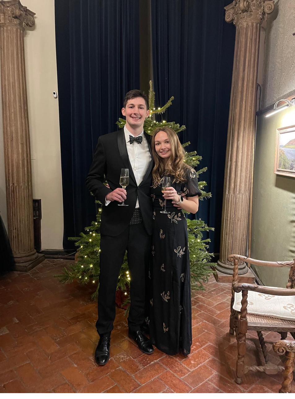 Black tie Christmas ball
