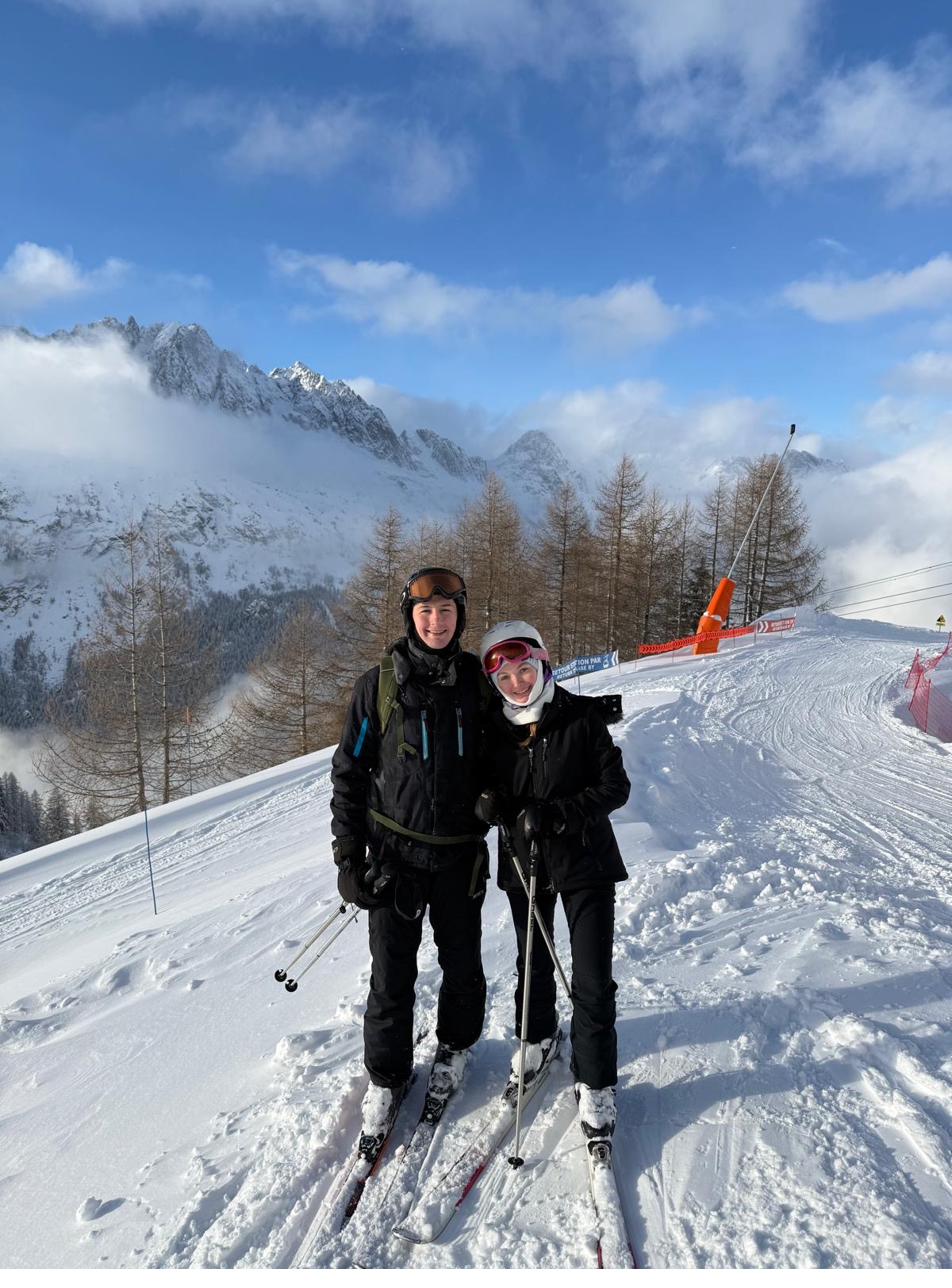 On the slopes together